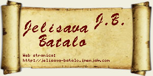 Jelisava Batalo vizit kartica